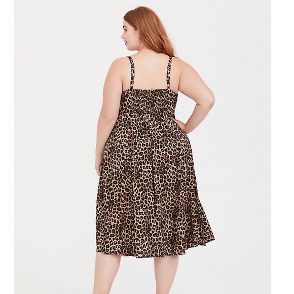 TORRID LEOPARD DRESS Sz 1 - Picture 3 of 12
